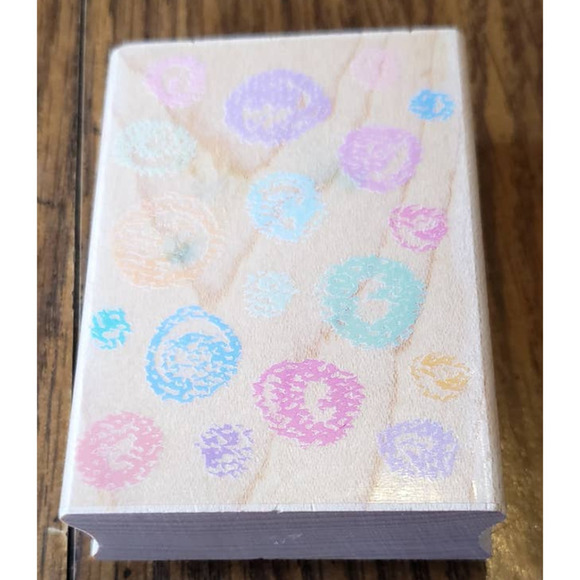 Hero Arts Crayon Dots Wood Mounted Rubber Stamp E3135 - Picture 5 of 9